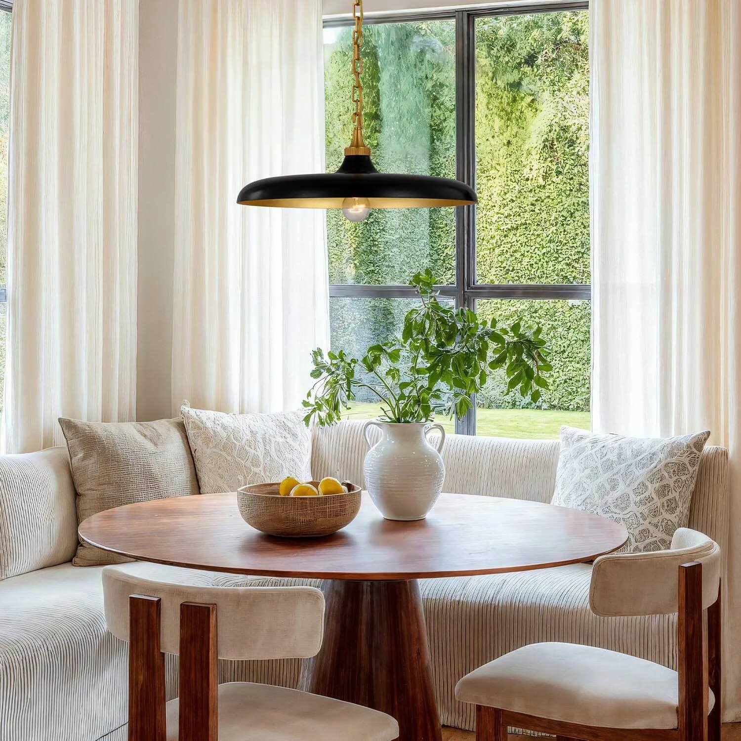 Natalia Black Dome Pendant Light — view 4