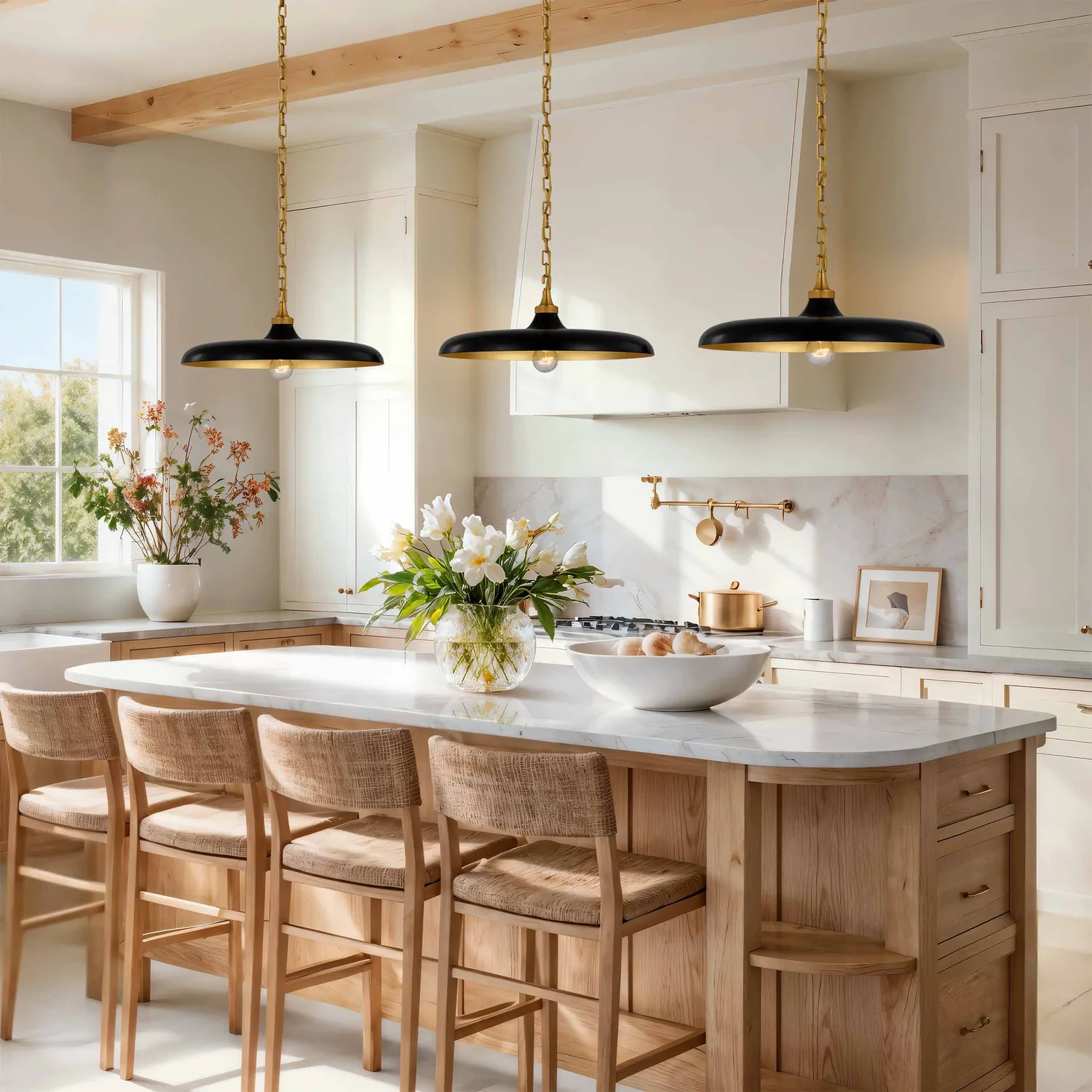 Natalia Black Dome Pendant Light — view 5