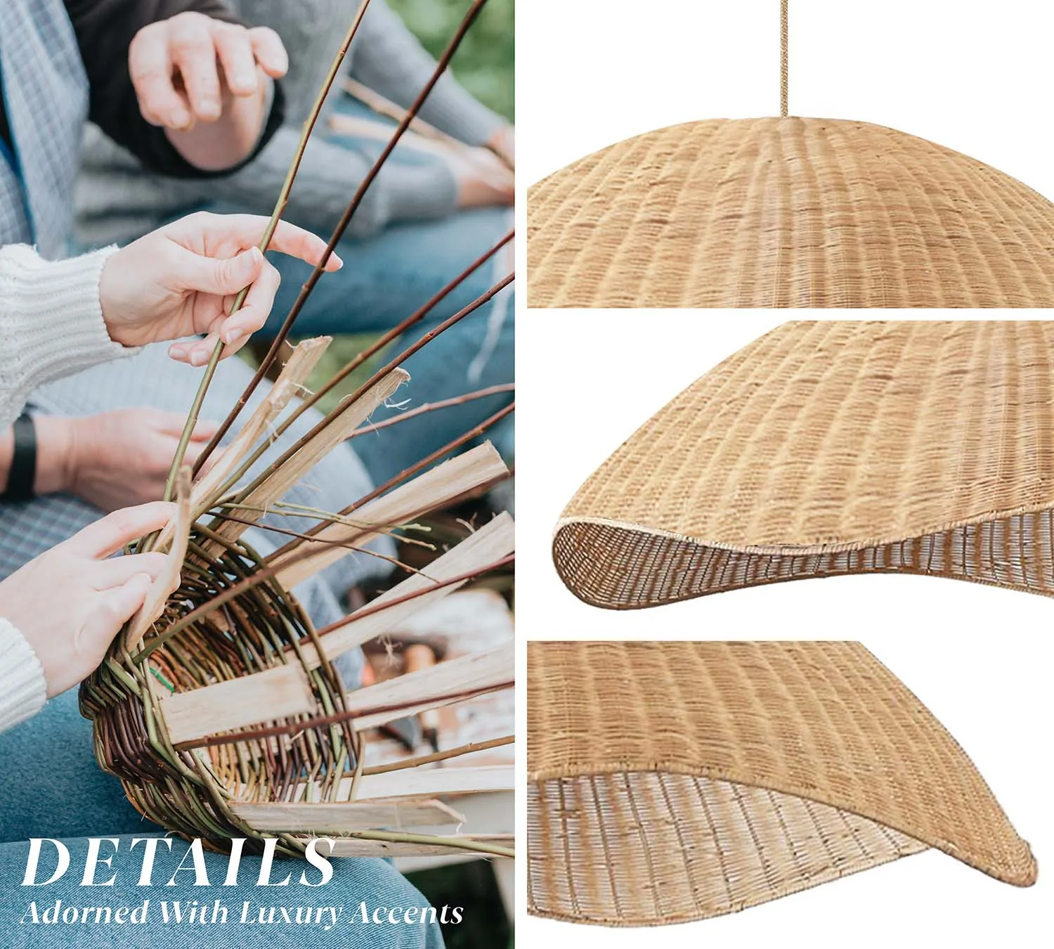 Outdoor Nana Rattan Pendant Light — view 10