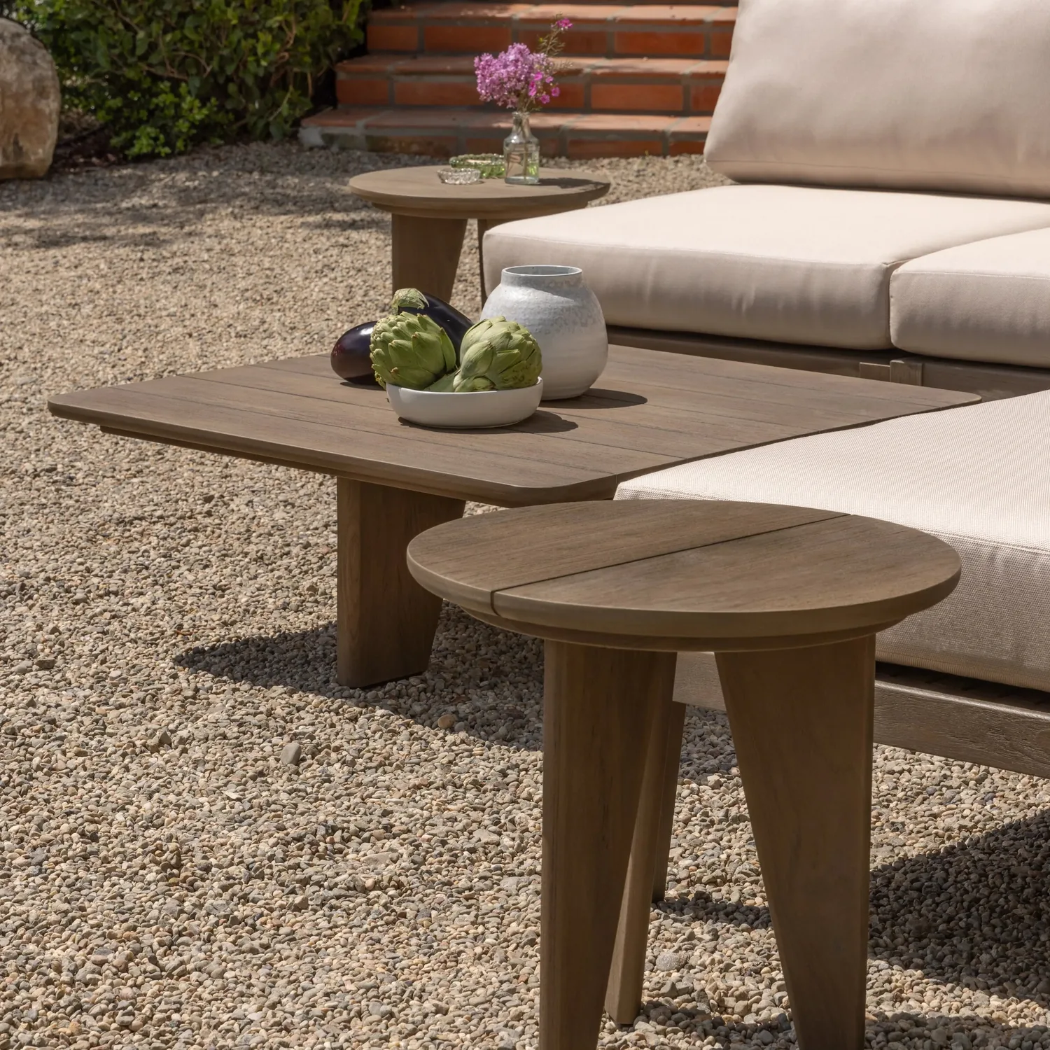 Palermo Reclaimed Teak Outdoor Side Table — main image