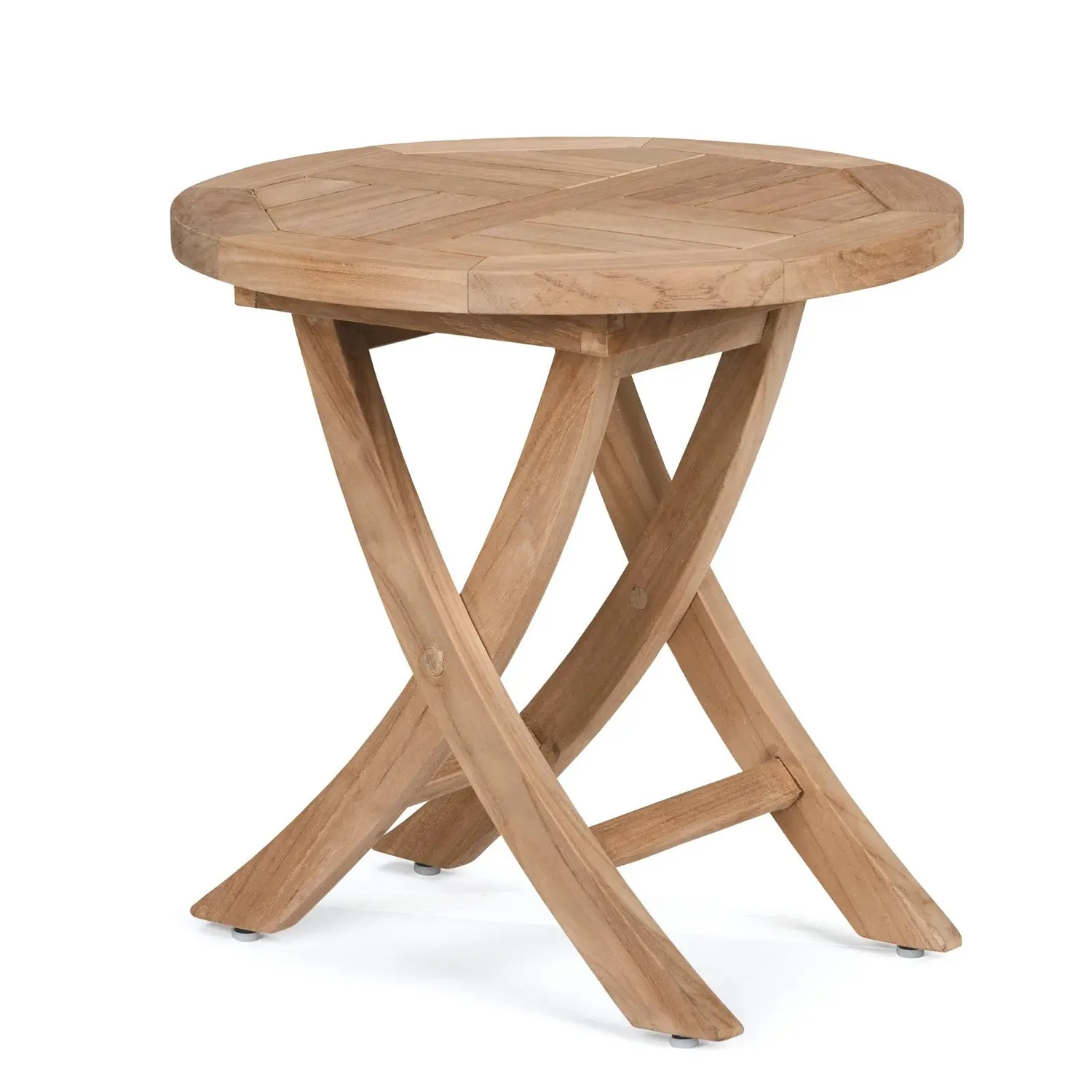Port Teak Outdoor Folding Side Table — view 2