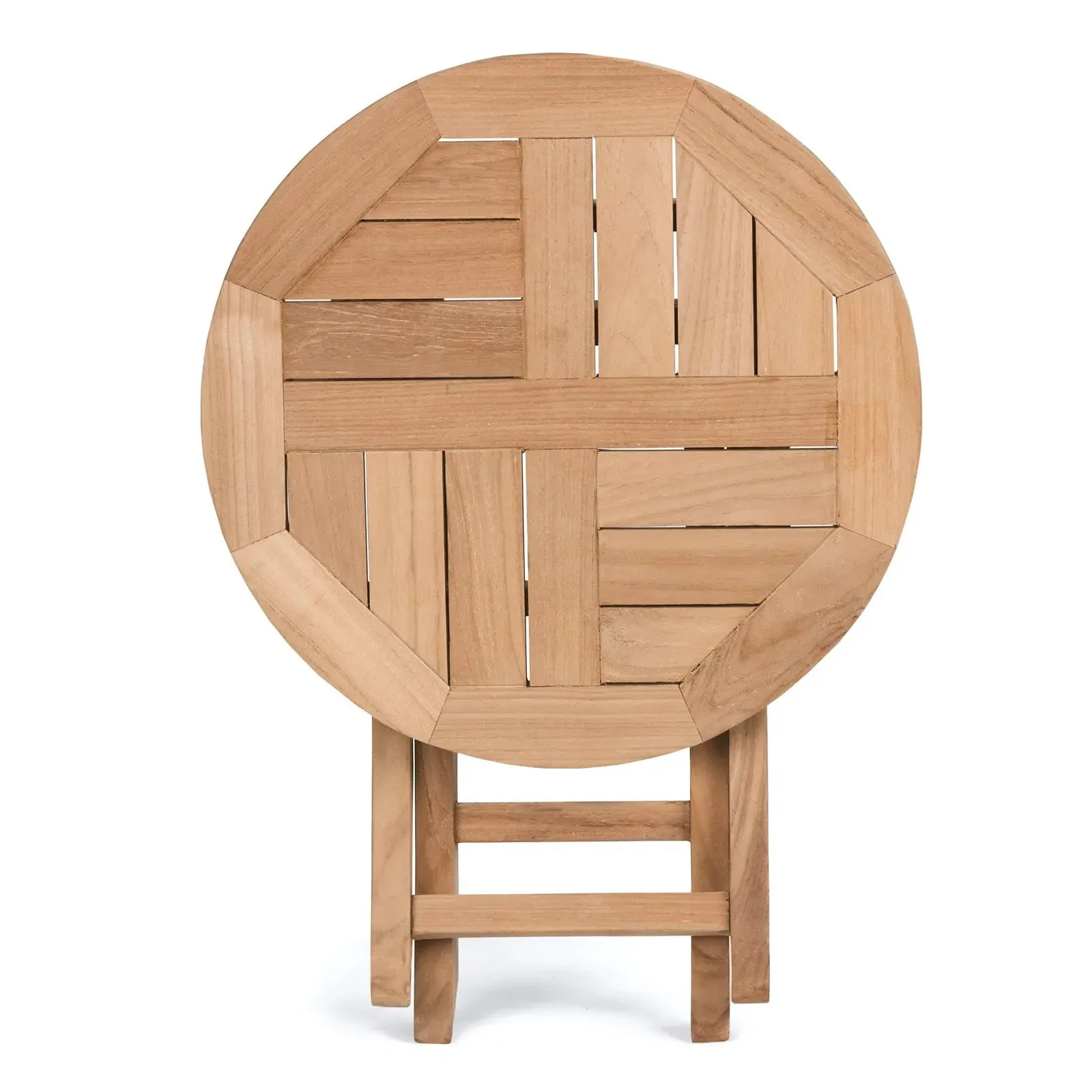 Port Teak Outdoor Folding Side Table — view 4
