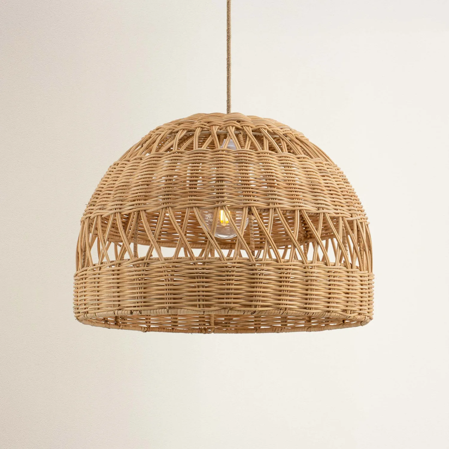 Radiant Rattan Pendant Light — view 2