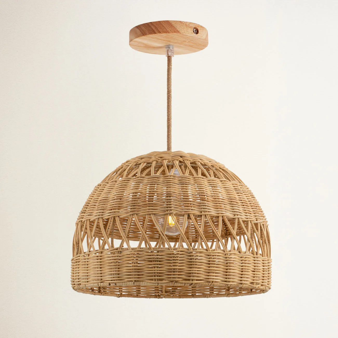 Radiant Rattan Pendant Light — view 3