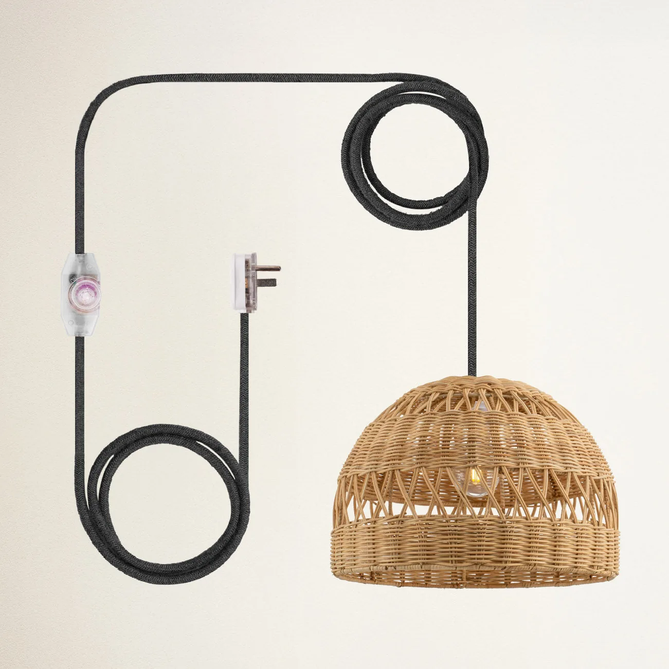 Radiant Rattan Pendant Light — view 6