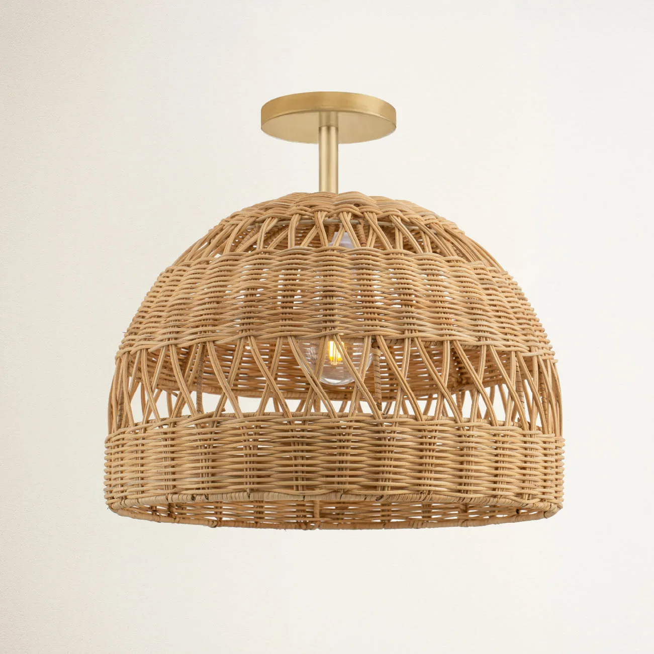Radiant Rattan Pendant Light — view 9