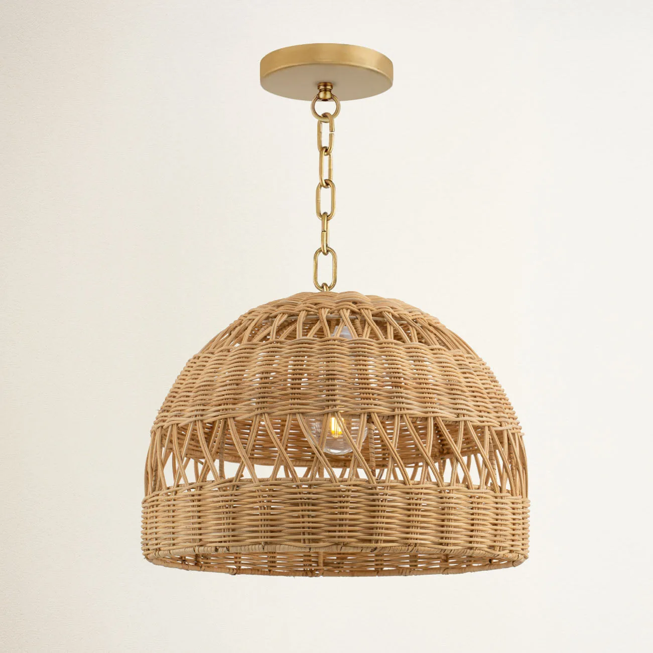 Radiant Rattan Pendant Light — view 10