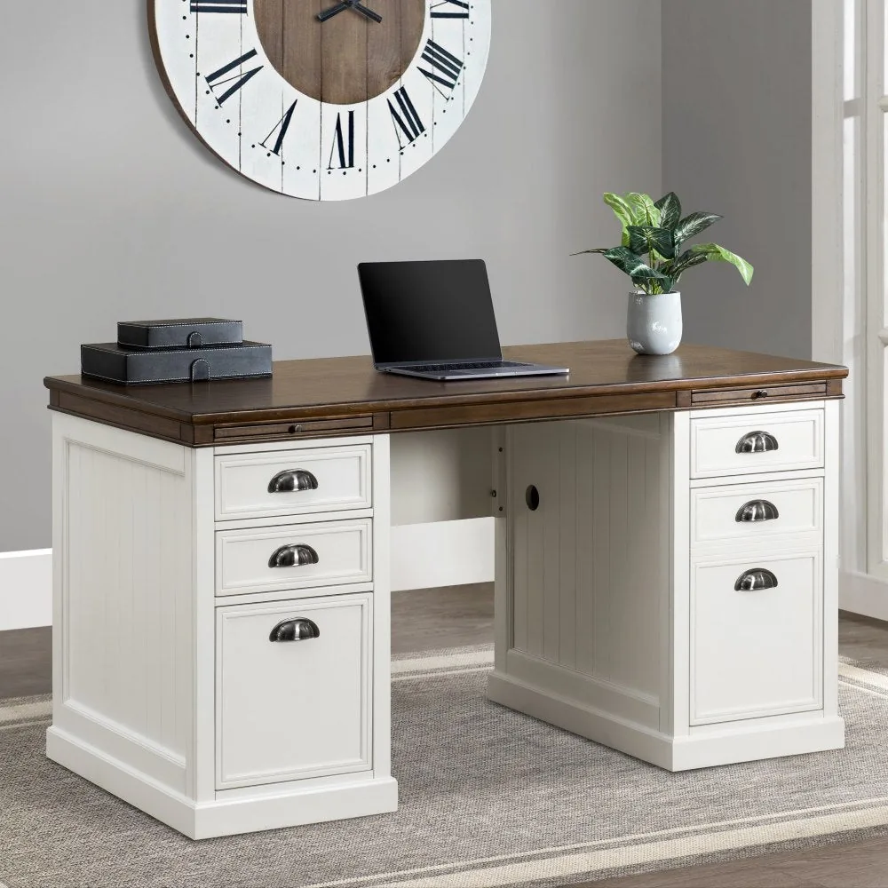Richland Executive Desk with Charging Station – Elegant Workspace Essentials — main image