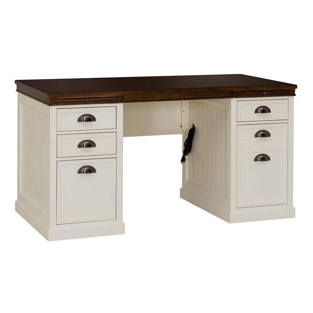 Richland Executive Desk with Charging Station – Elegant Workspace Essentials — view 2