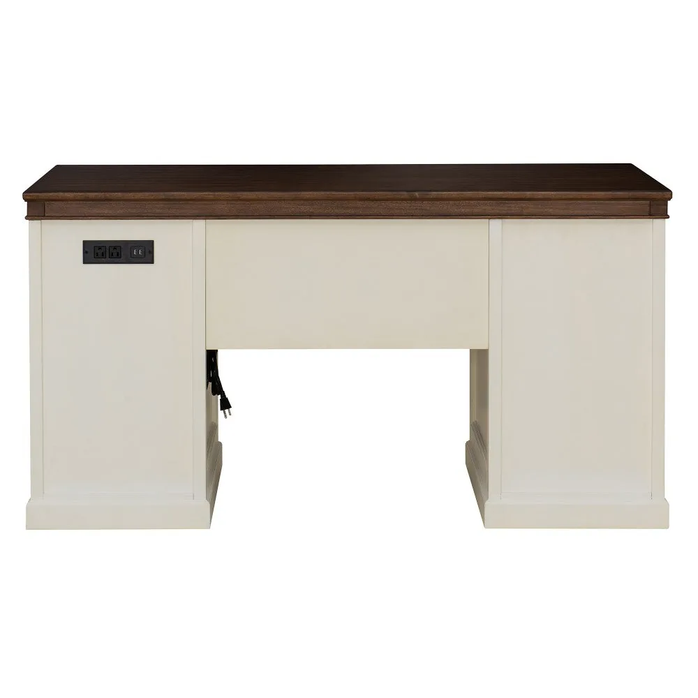 Richland Executive Desk with Charging Station – Elegant Workspace Essentials — view 10