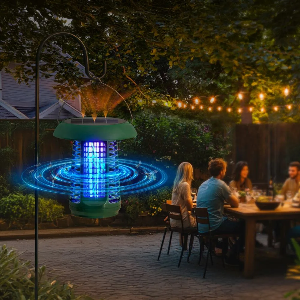 SUNJOY 2 in 1 Solar Powered Bug Zapper with Solar Panel and UV Light — view 3