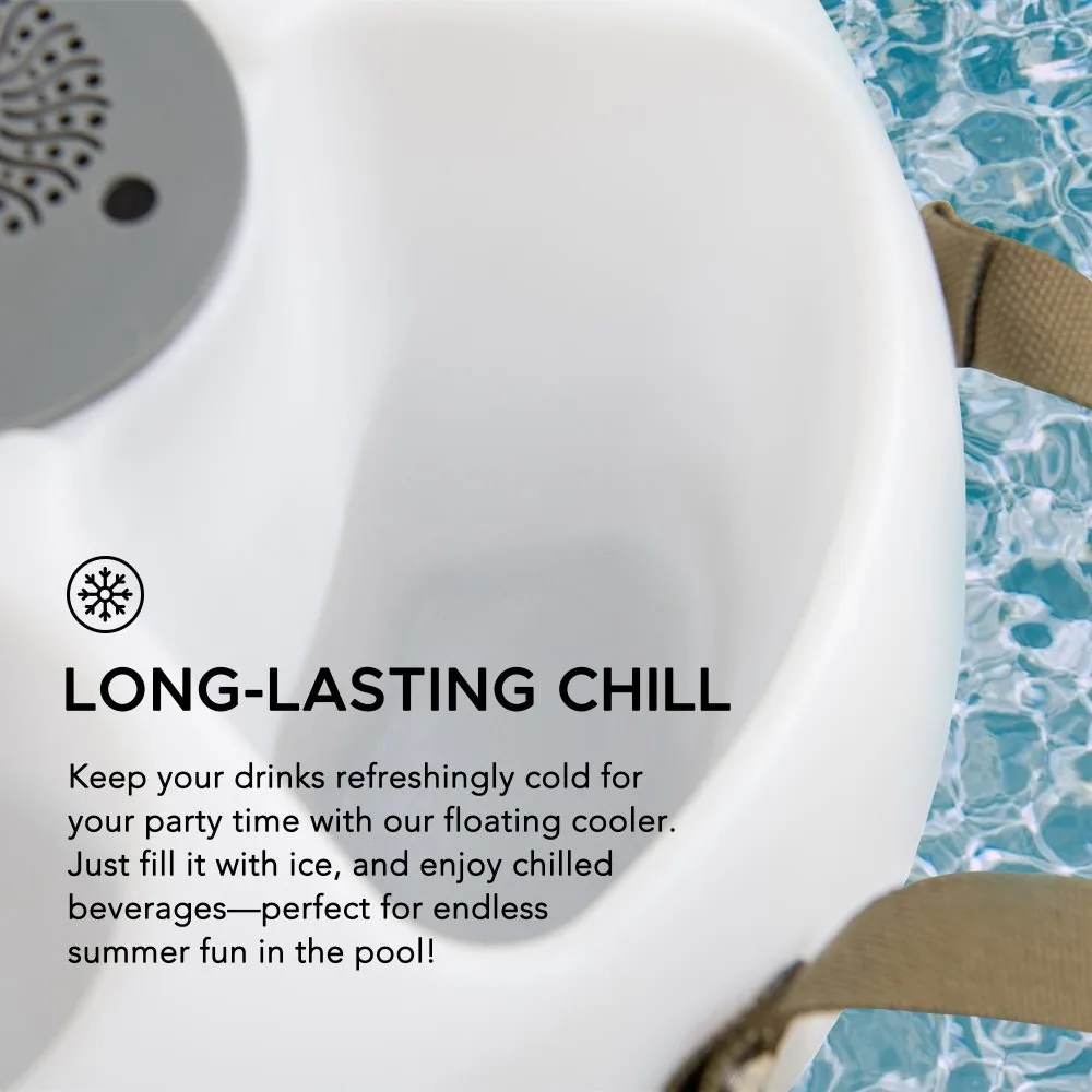 SUNJOY Floating Drink Holder with Ip66 Waterproof Bluetooth 5.0 Speaker — view 5