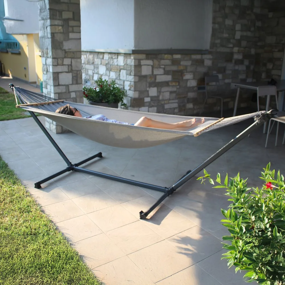 SUNJOY Luxury Portable Hammock with Stand-Made in Italy, Ultra-Light and Tool-Free Setup — view 2