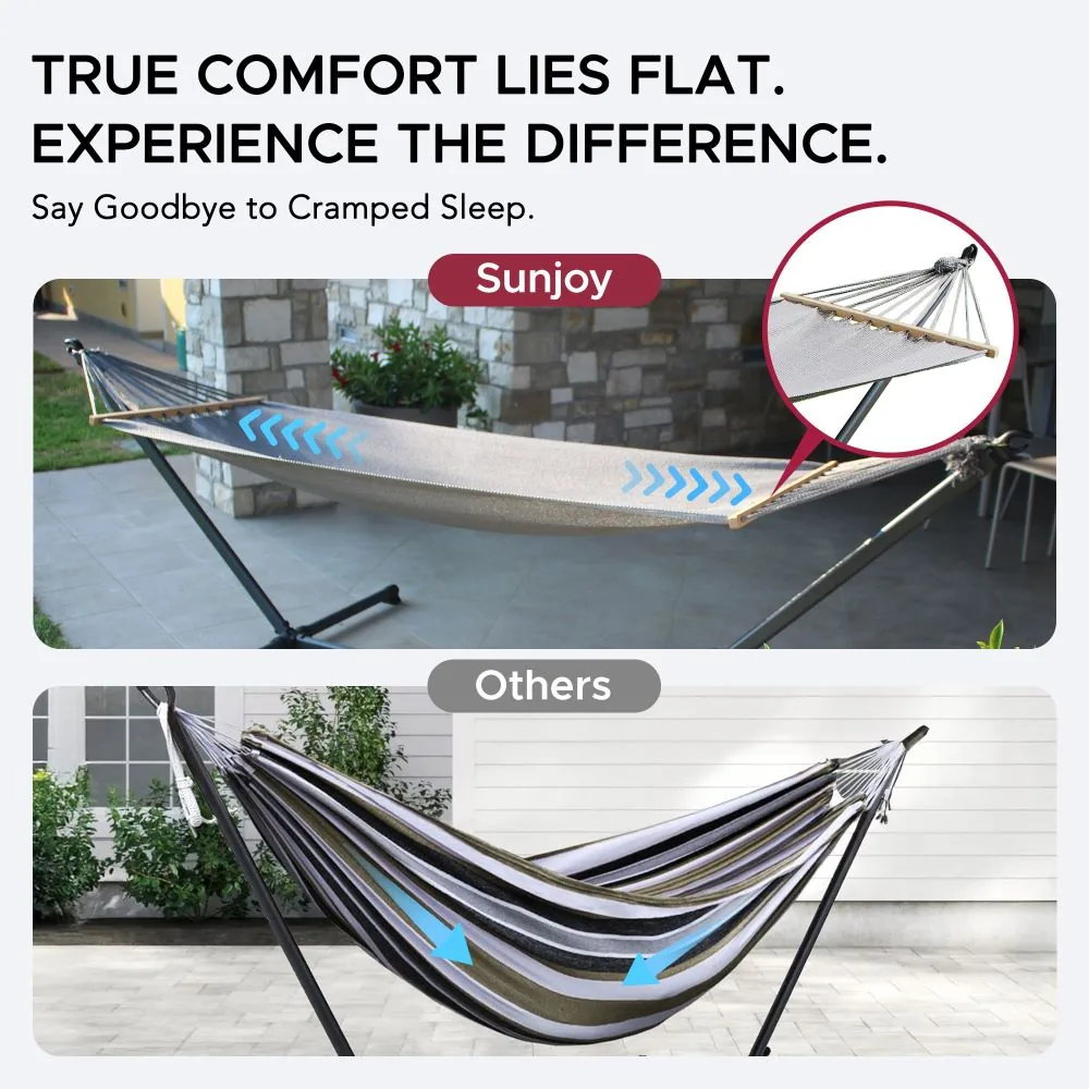 SUNJOY Luxury Portable Hammock with Stand-Made in Italy, Ultra-Light and Tool-Free Setup — view 4