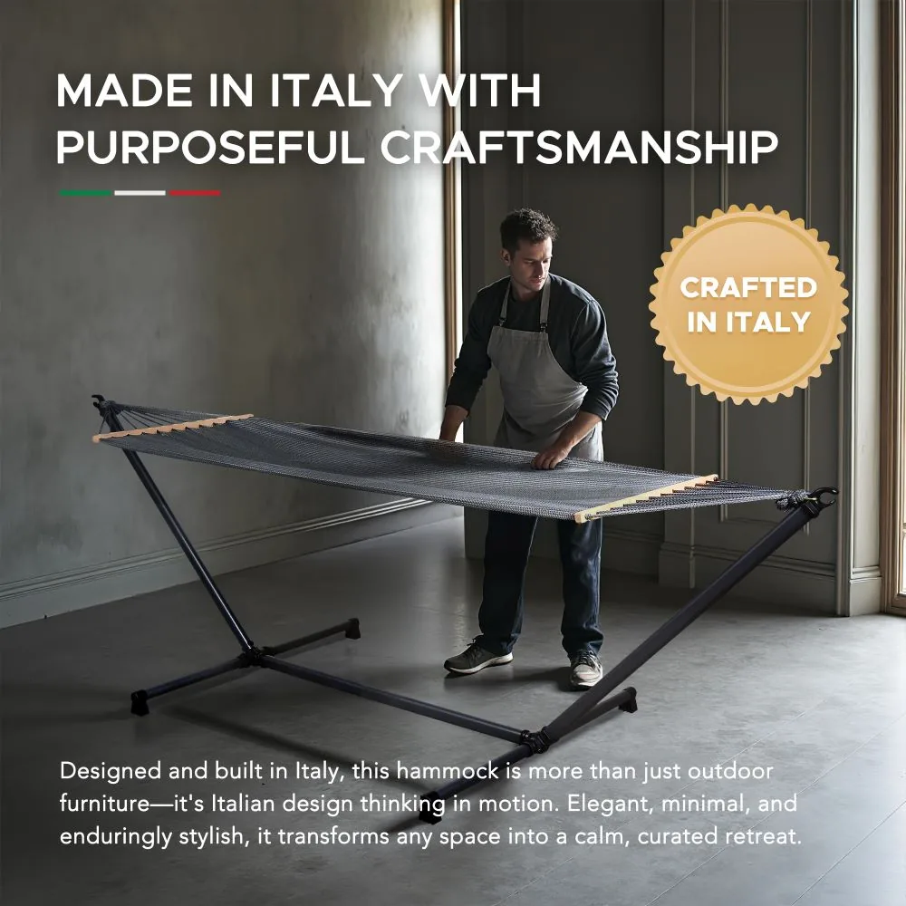 SUNJOY Luxury Portable Hammock with Stand-Made in Italy, Ultra-Light and Tool-Free Setup — view 5