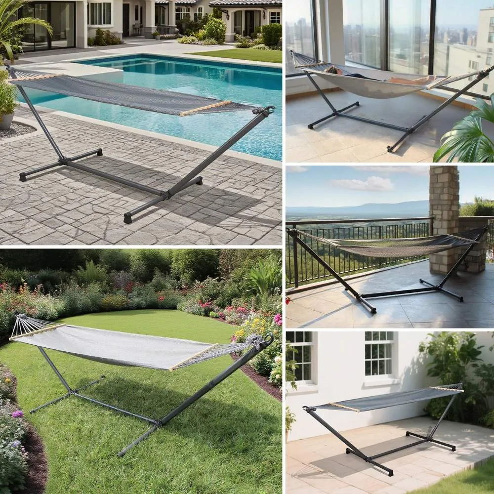 SUNJOY Luxury Portable Hammock with Stand-Made in Italy, Ultra-Light and Tool-Free Setup — view 9