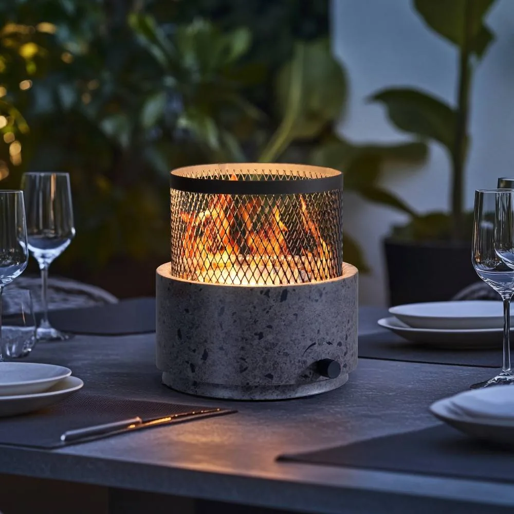 SUNJOY Smokeless Tabletop Fire Pit with Stainless Steel Burner and Two Adjustable Flames — view 2