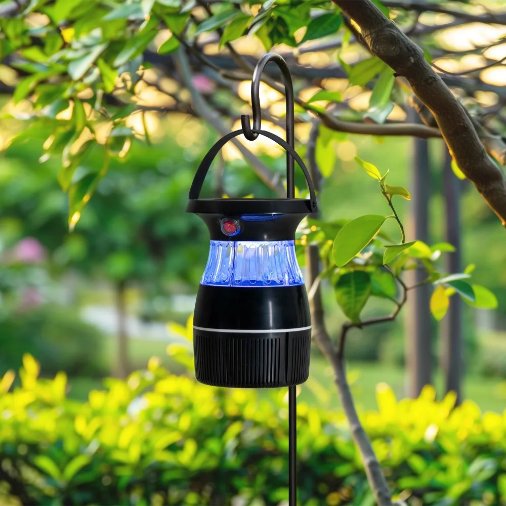 SUNJOY Solar Bug Zapper with Solar Panel and UV Light — main image