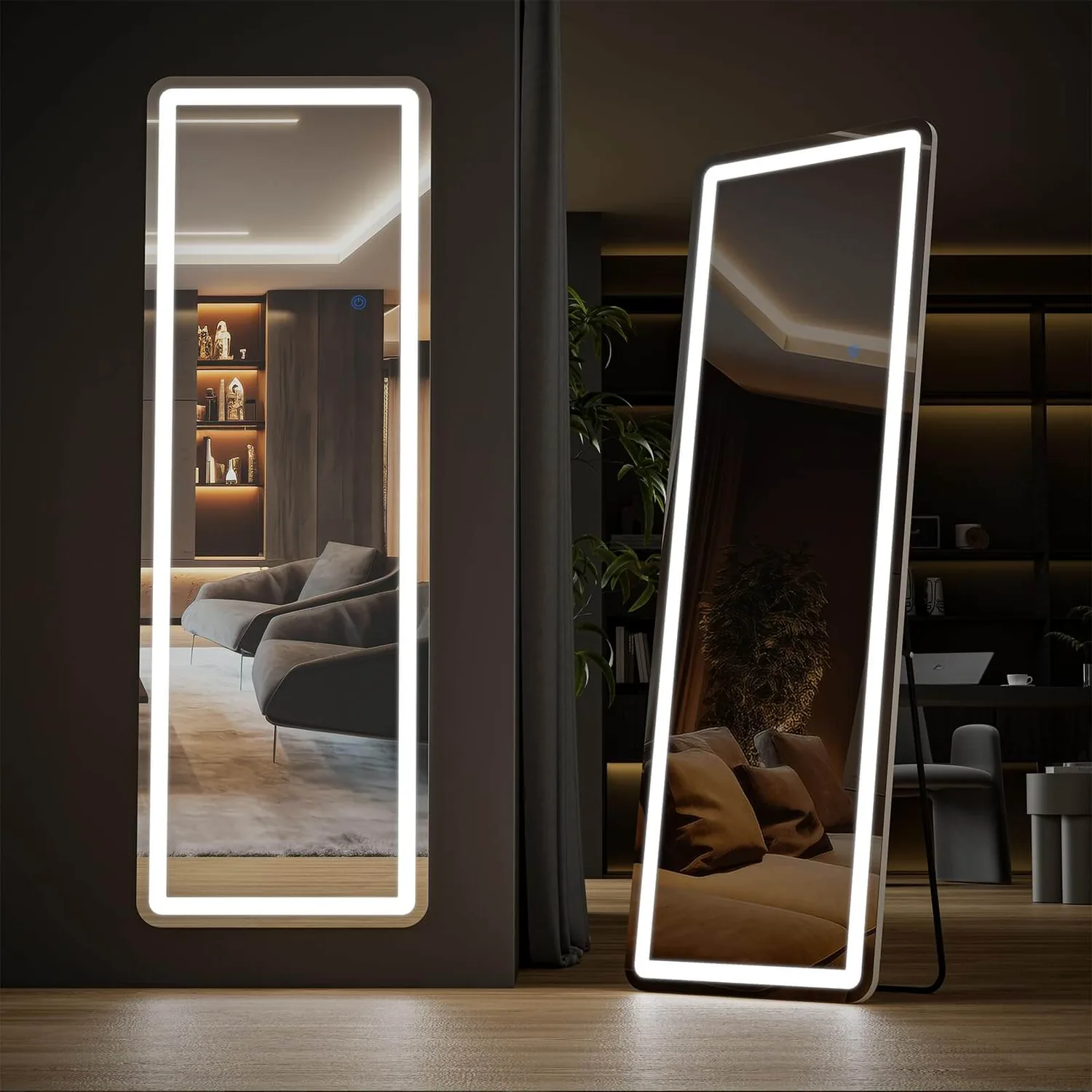 Sweetcrispy 3-Color LED Illuminated Mirror for Indoors — view 2