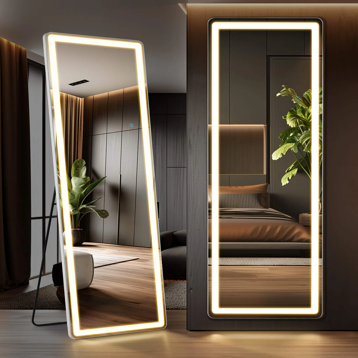 Sweetcrispy 3-Color LED Illuminated Mirror for Indoors — view 10