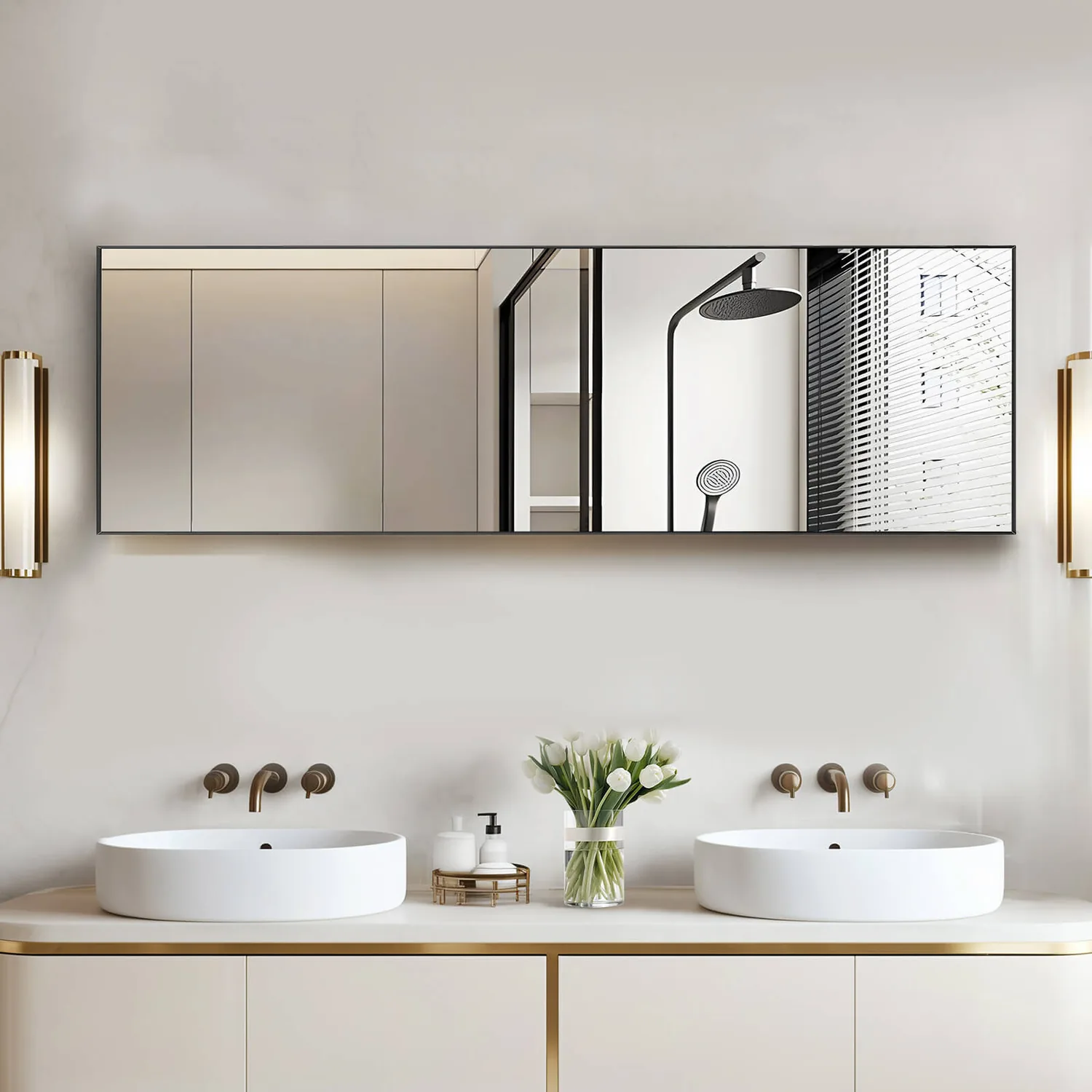 Sweetcrispy Full Length Mirror Standing or Hanging for Bedroom — view 3