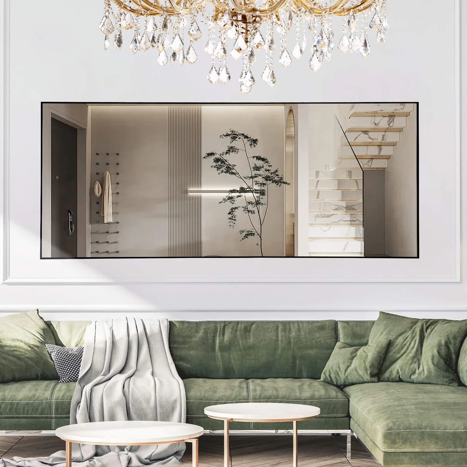 Sweetcrispy Full Length Mirror Standing or Hanging for Bedroom — view 5