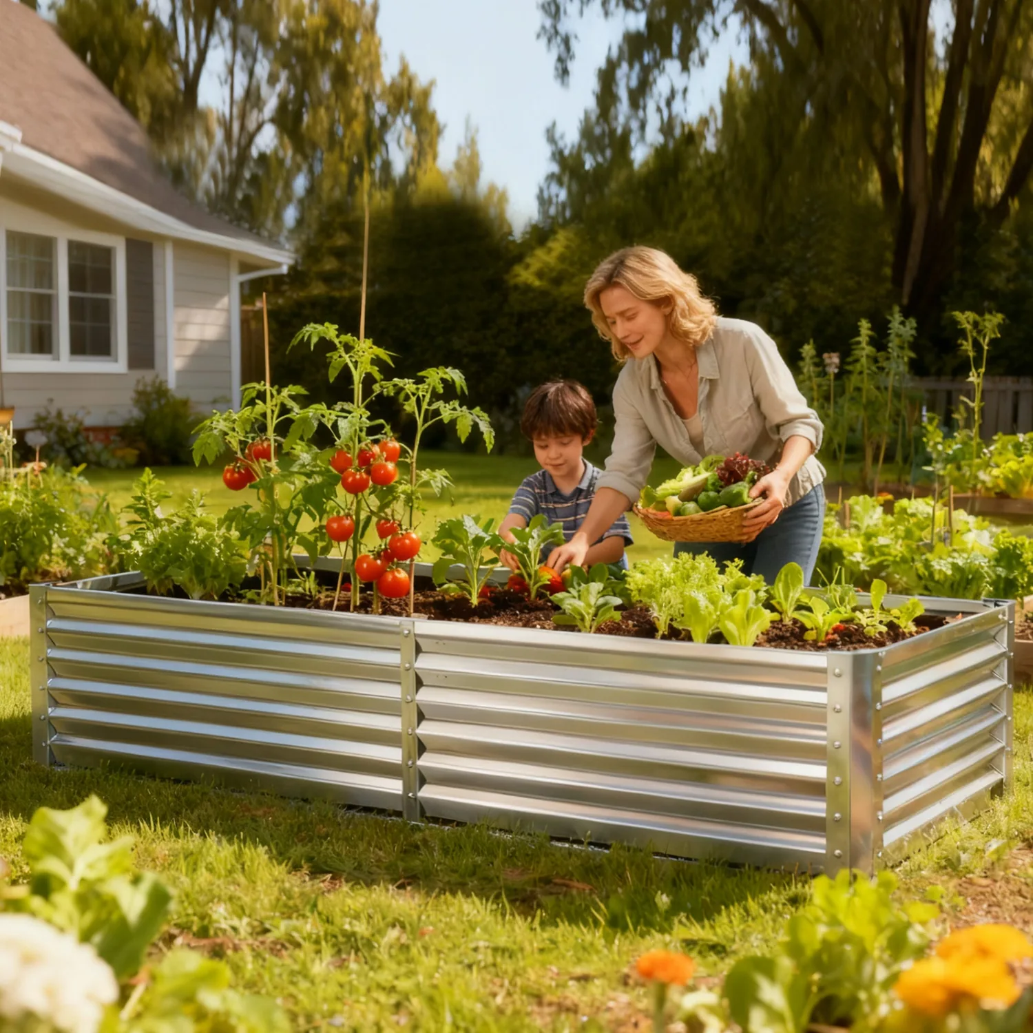 Sweetcrispy Mini Greenhouse Raised Garden Bed with Dual Roll-Up Windows — view 6