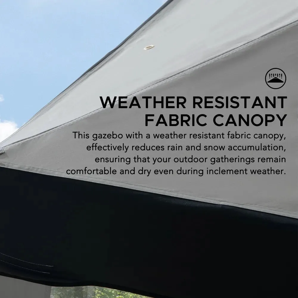 Transform Your Backyard: 8x8 Soft Top Gazebo with Mosquito Netting - Outdoor Living Dreams — view 6
