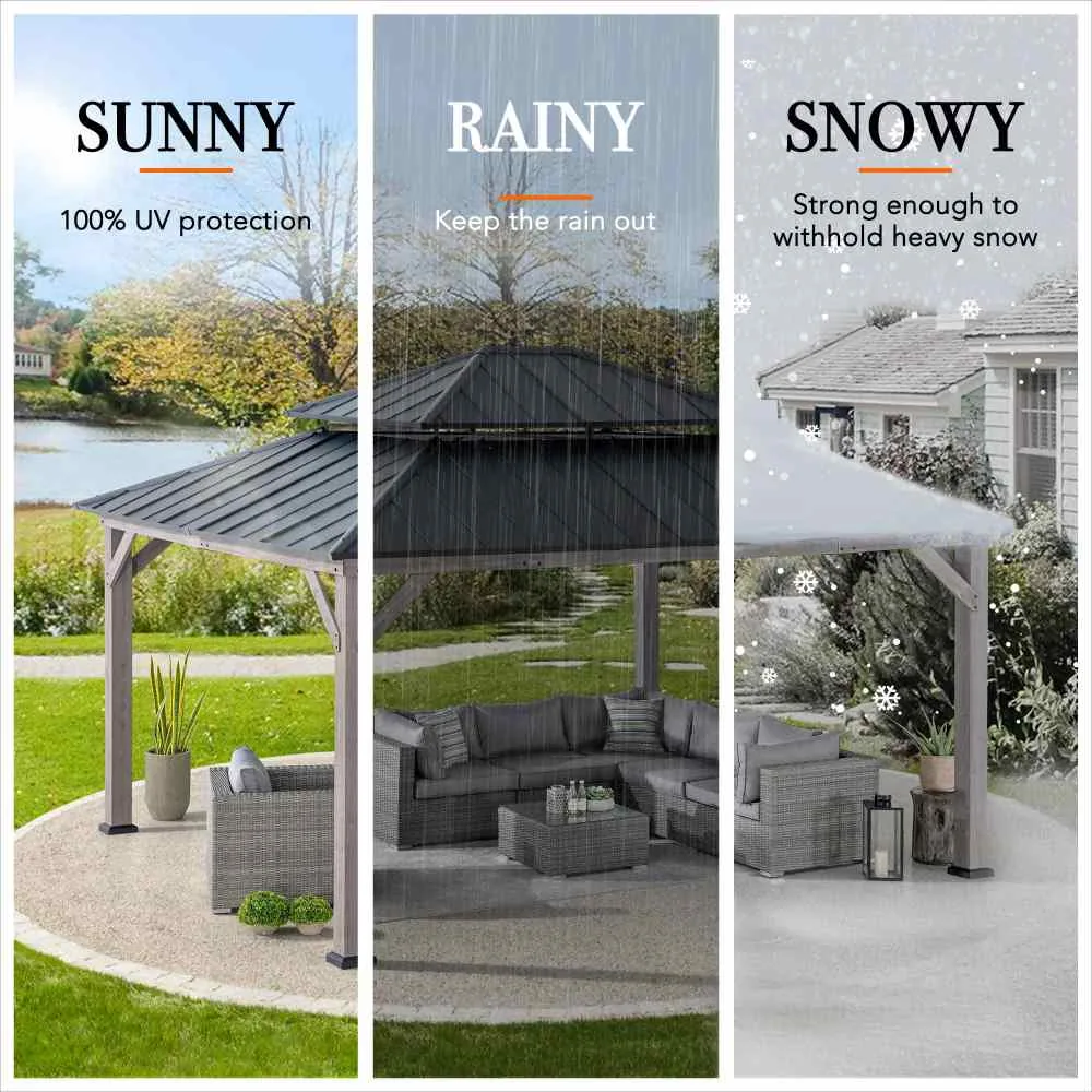 Transform Your Backyard with a Stunning 13x15 Cedar Gazebo - Elegant Outdoor Living Space — view 10