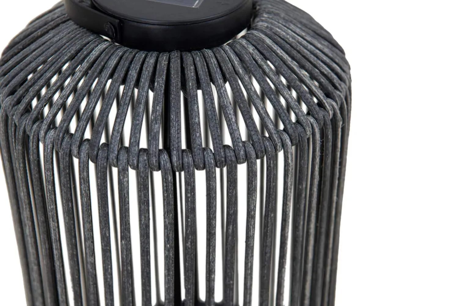 Transform Your Evenings: 25-in Black Solar Lantern - Elegant Outdoor Ambiance — view 3
