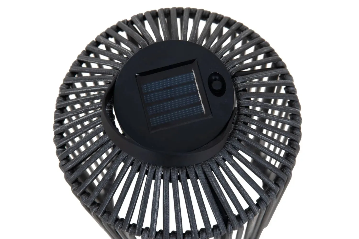 Transform Your Evenings: 25-in Black Solar Lantern - Elegant Outdoor Ambiance — view 4
