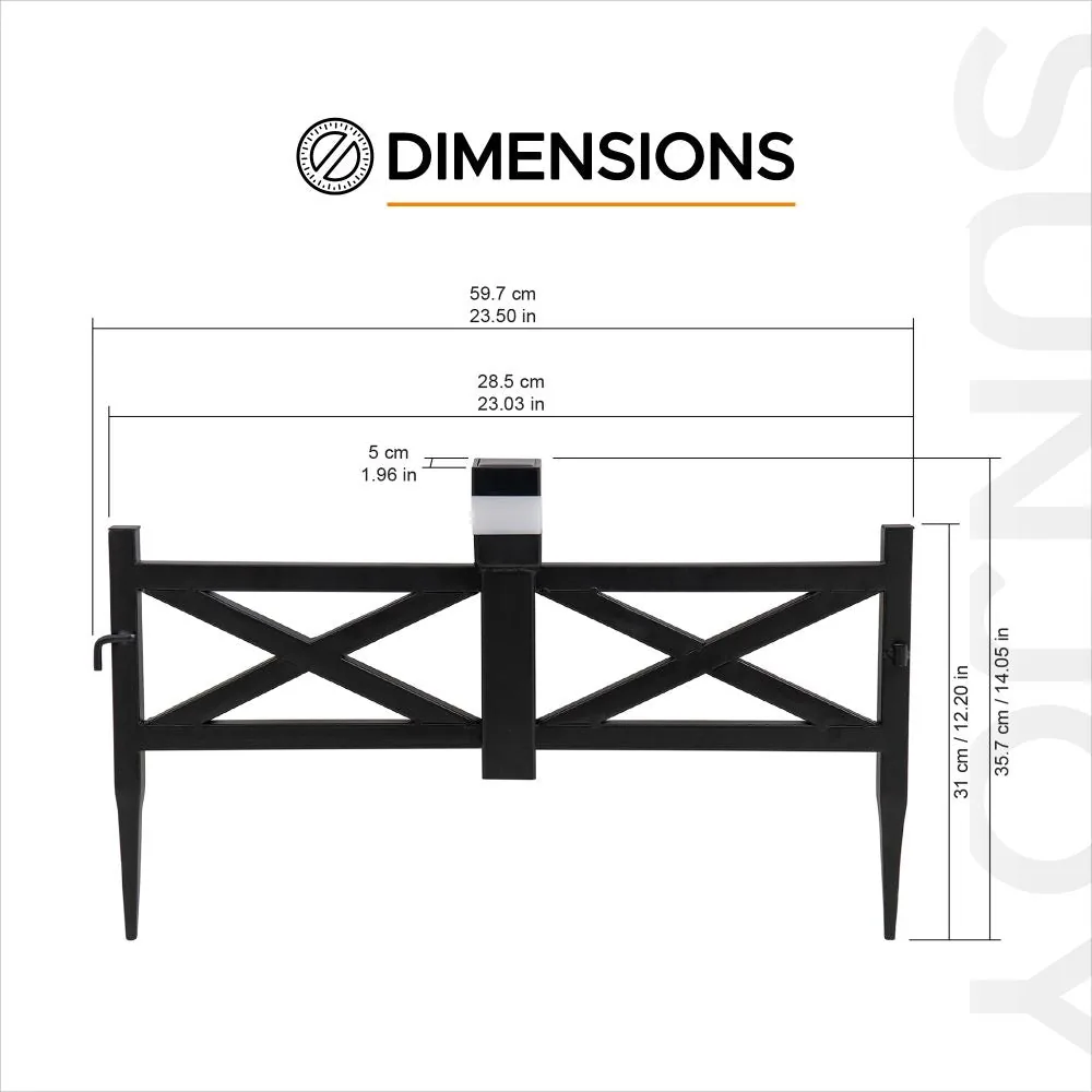 Transform Your Garden with Elegant Solar-Lit Metal Fence Panels - Create Your Dream Outdoor Space — view 8