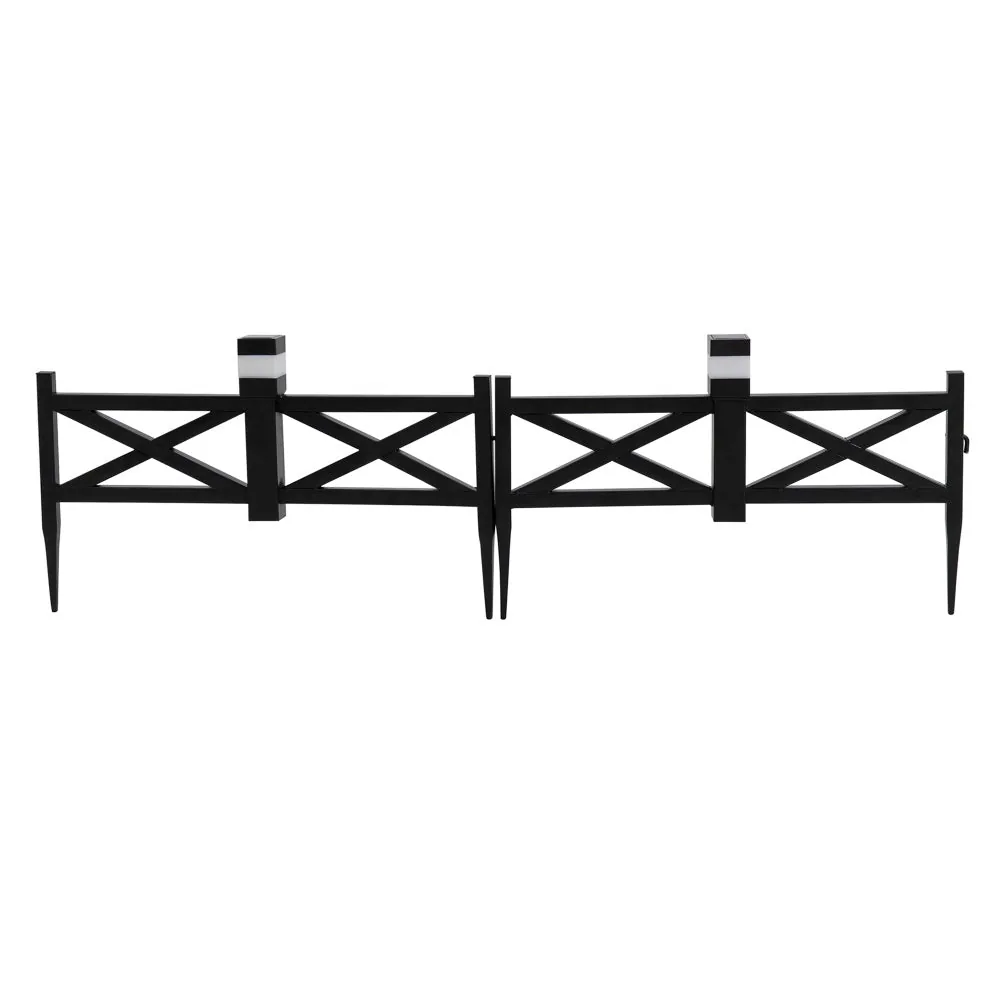 Transform Your Garden with Elegant Solar-Lit Metal Fence Panels - Create Your Dream Outdoor Space — view 9