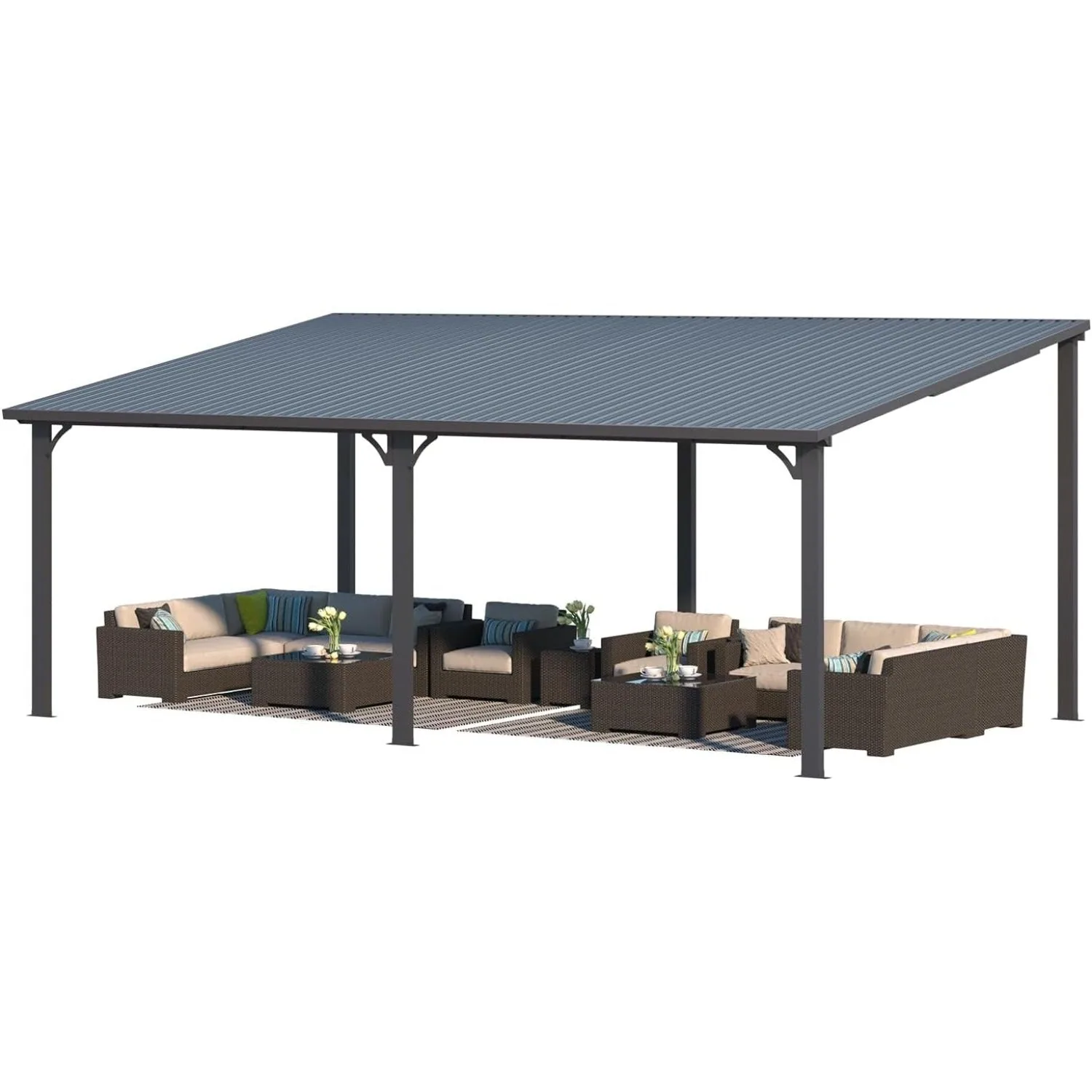 Transform Your Patio: 20x12 Wall-Mounted Hardtop Gazebo - Outdoor Living Elevated — view 2