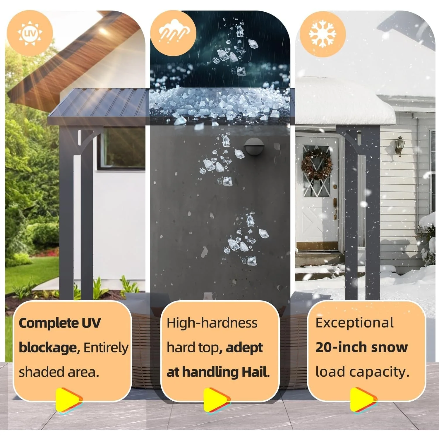 Transform Your Patio: 20x12 Wall-Mounted Hardtop Gazebo - Outdoor Living Elevated — view 6