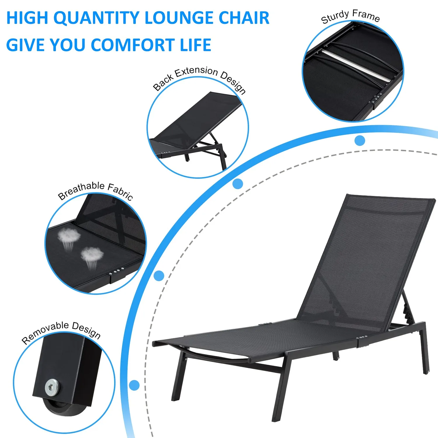 Transform Your Pool Into a Luxury Oasis with Curved Black Lounge Chairs — view 5