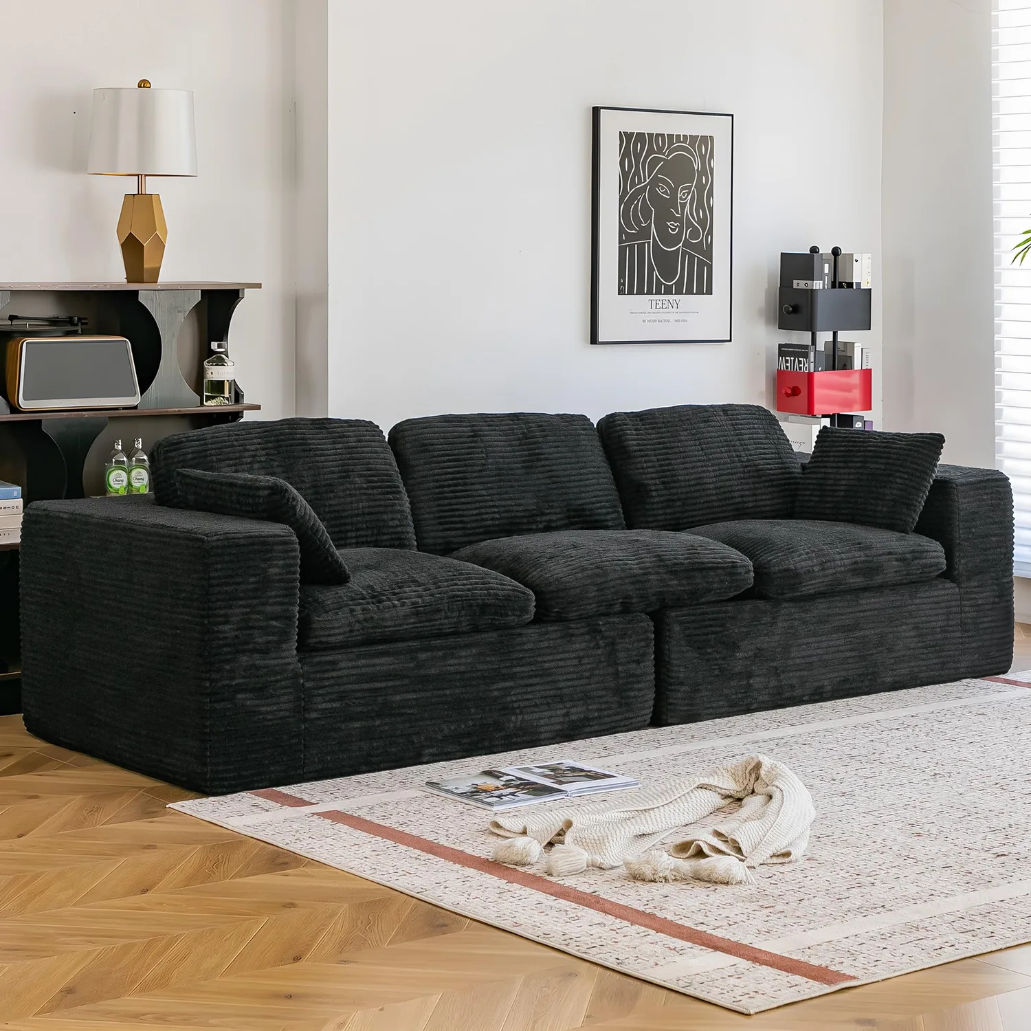 YODOLLA 110" Oversized Cloud Boneless Couch — view 10