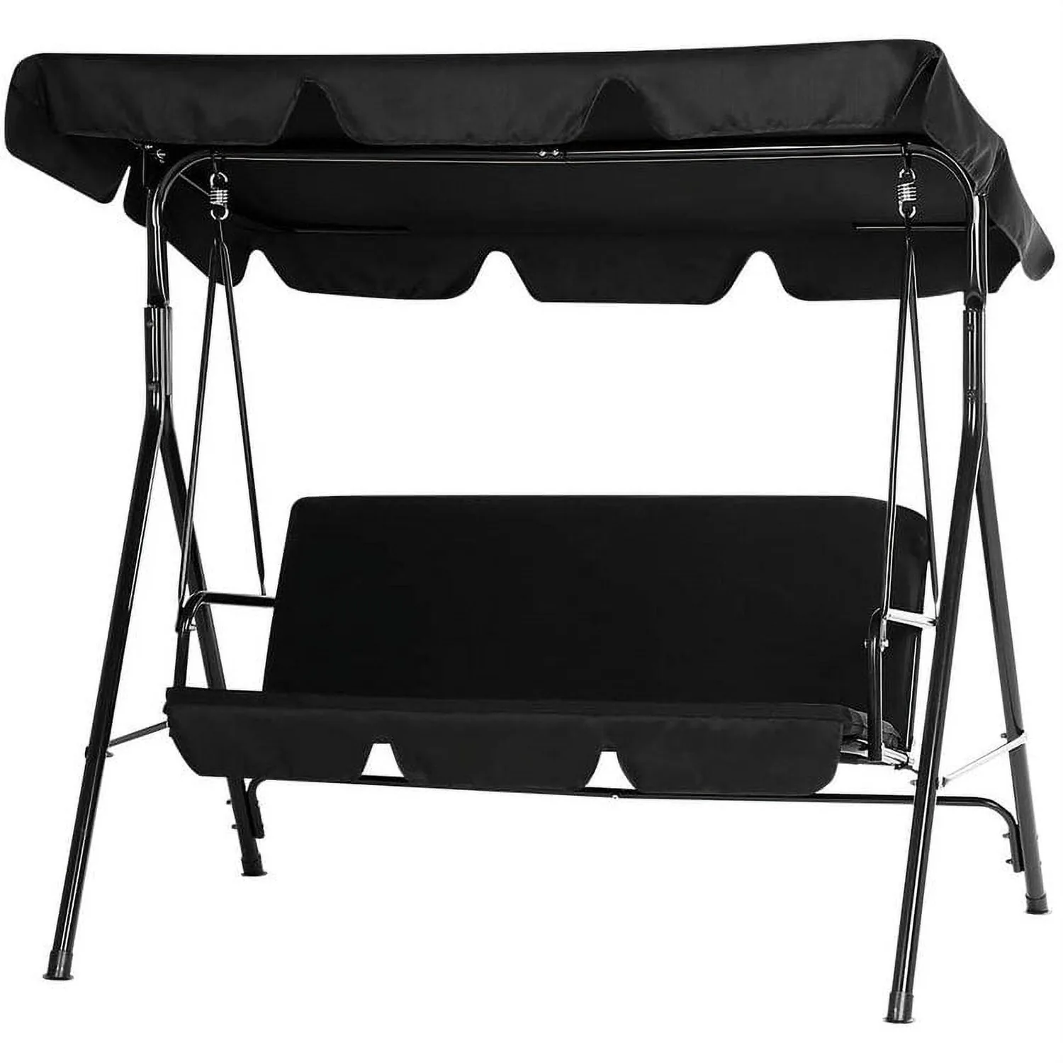 YODOLLA 3-Seat Outdoor Patio Swing with Canopy - Transform Your Backyard Oasis — view 2