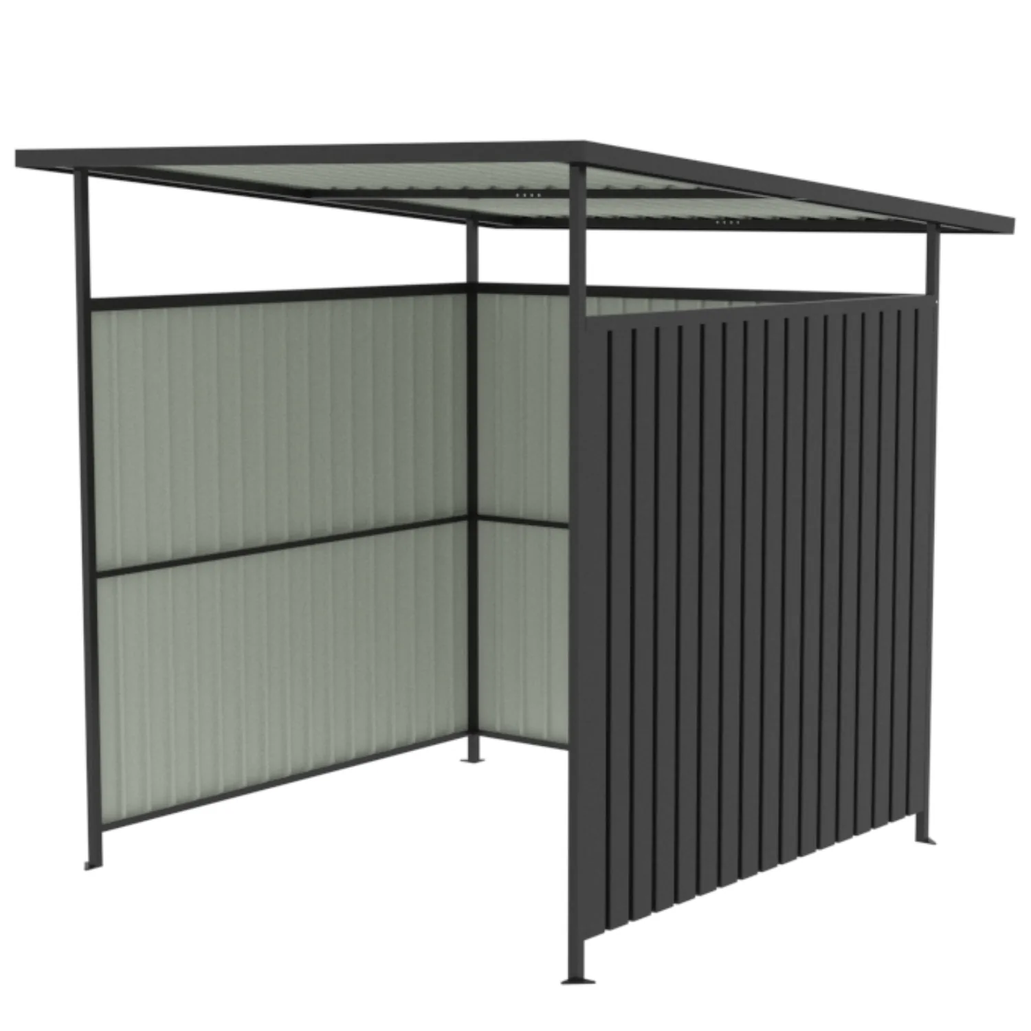 YODOLLA 6' x 6' Gazebo Outdoor Pergola for Patio, Small Lean to Hardtop Grill Gazebo — view 2