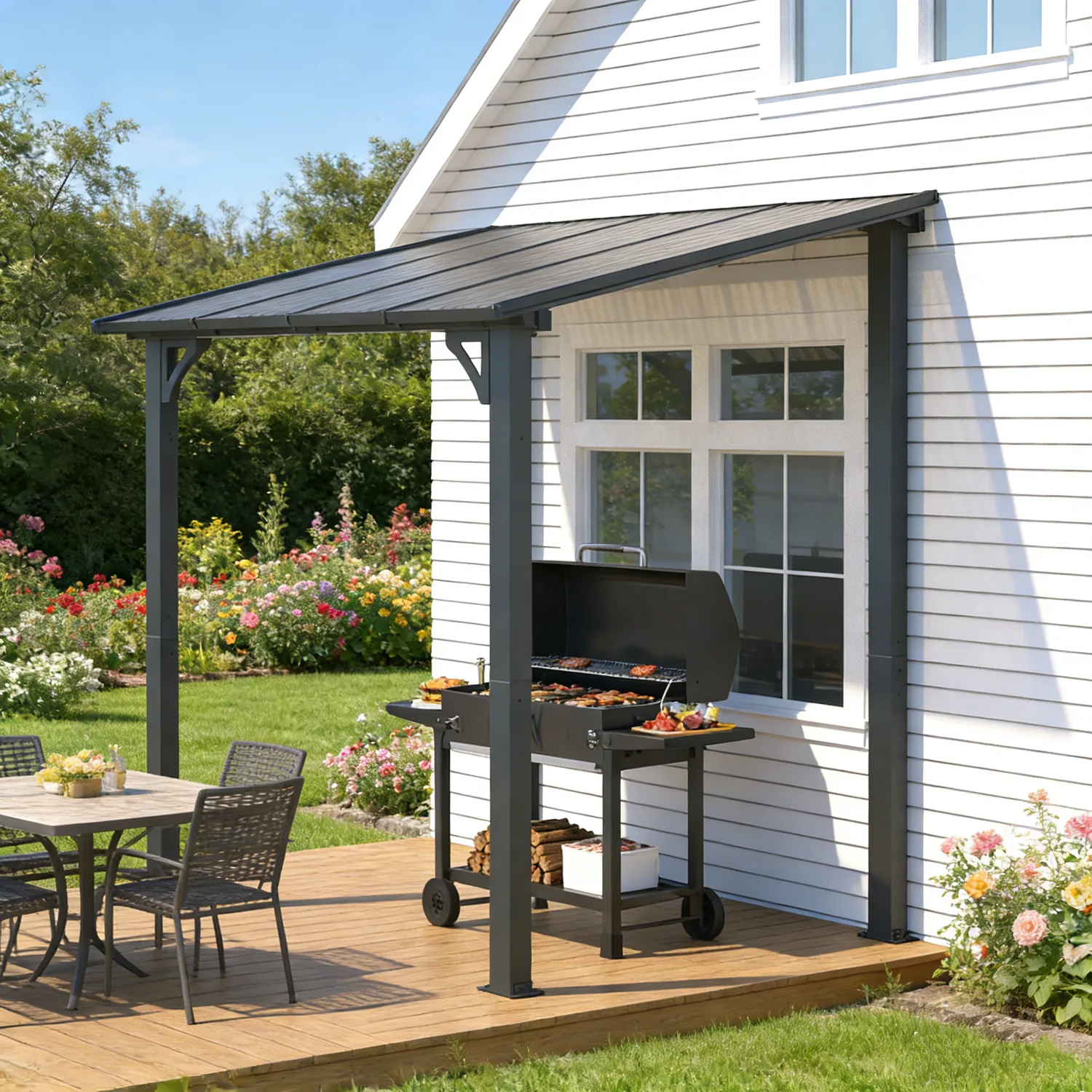 YODOLLA 8' x 5' Gazebo Outdoor Pergola — main image
