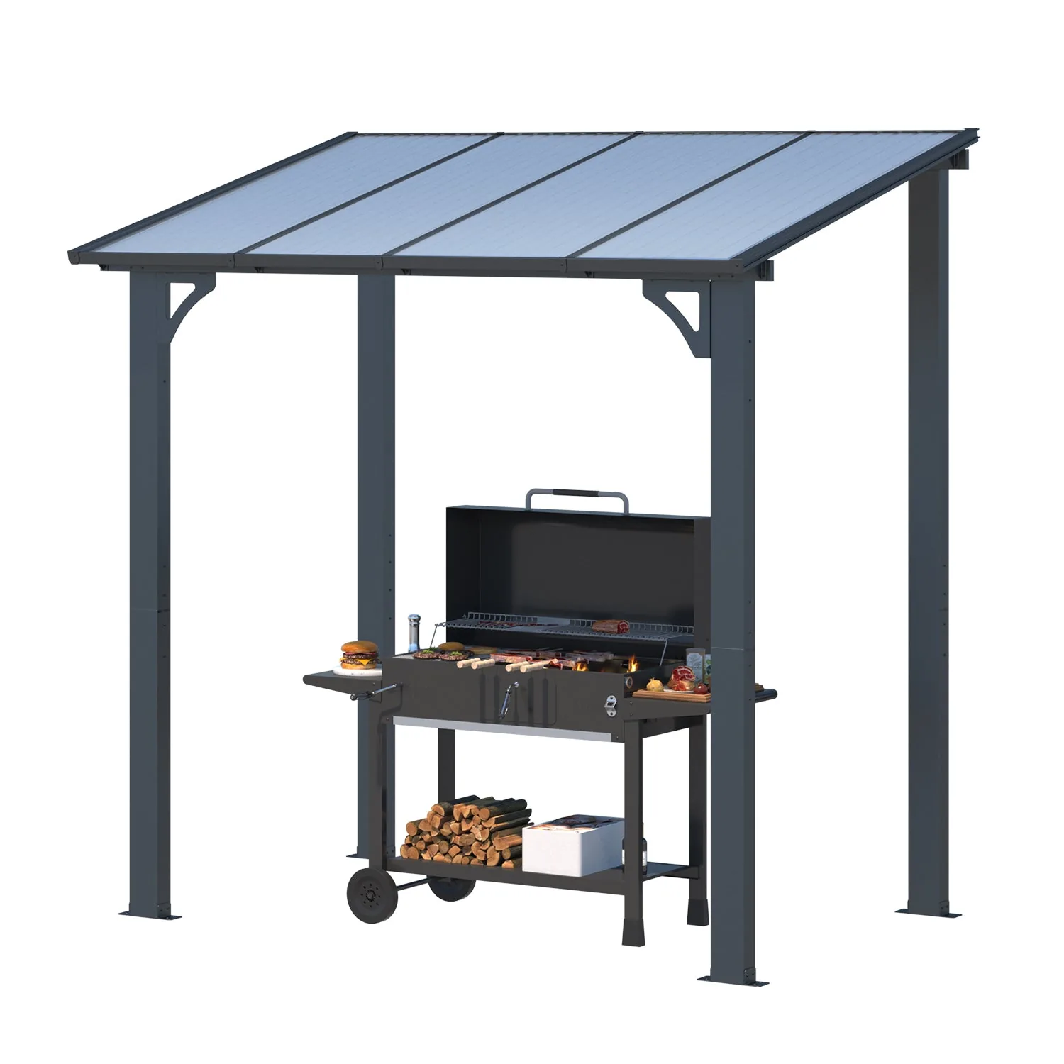 YODOLLA 8' x 5' Gazebo Outdoor Pergola — view 2