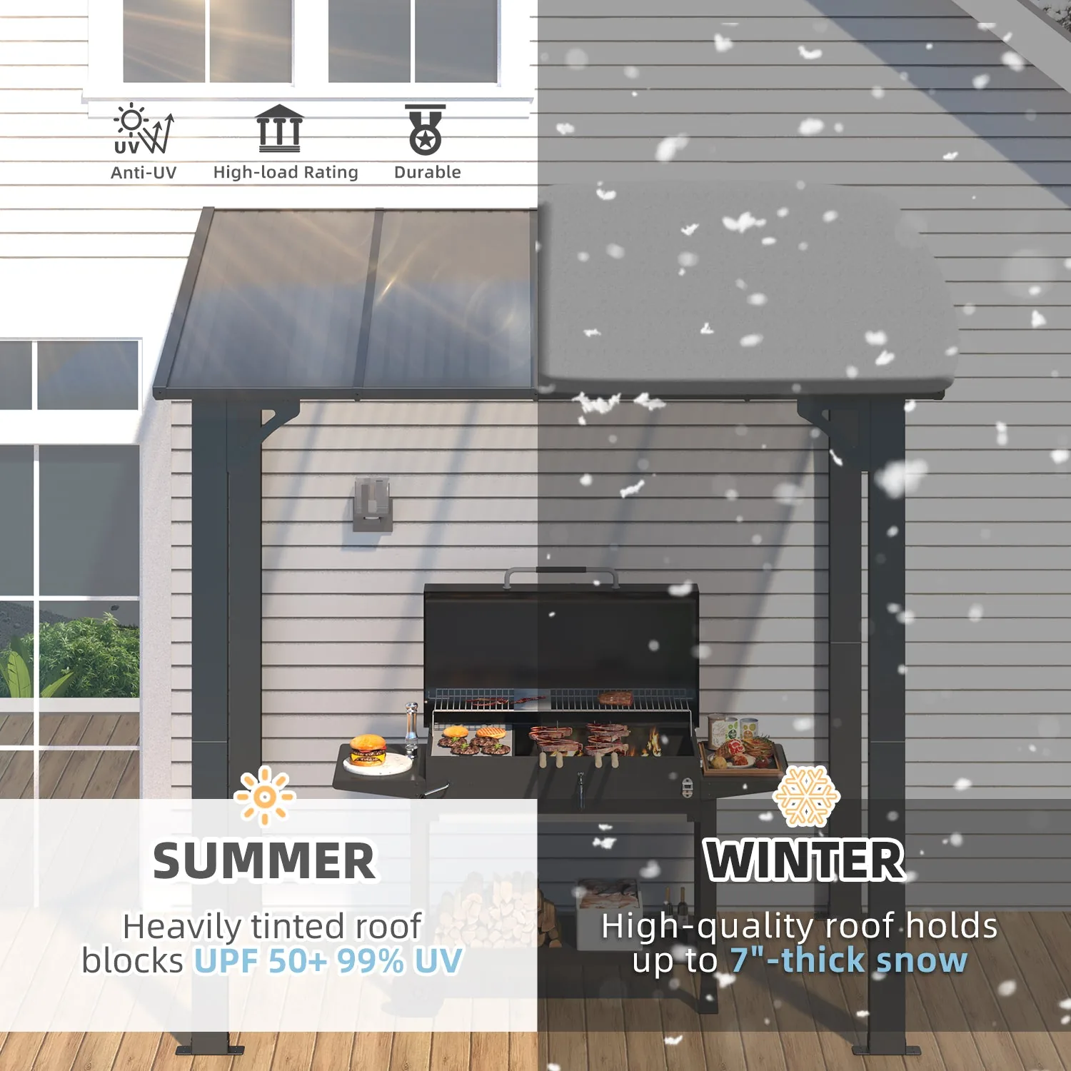YODOLLA 8' x 5' Gazebo Outdoor Pergola — view 7