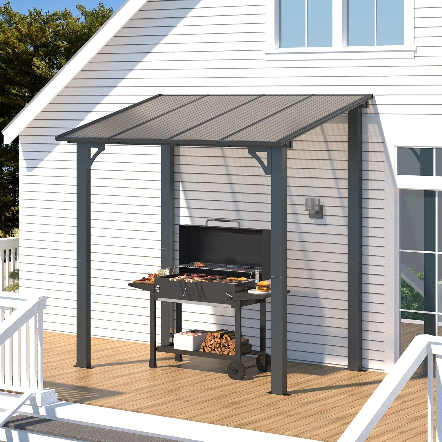 YODOLLA 8' x 5' Gazebo Outdoor Pergola — view 10
