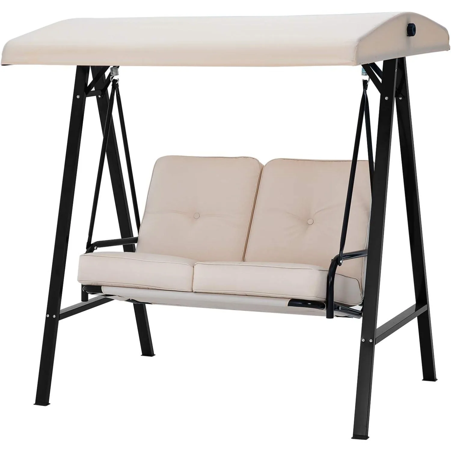 YODOLLA · YODOLLA Patio Swing Chair 2-Seat for Adult, Beige