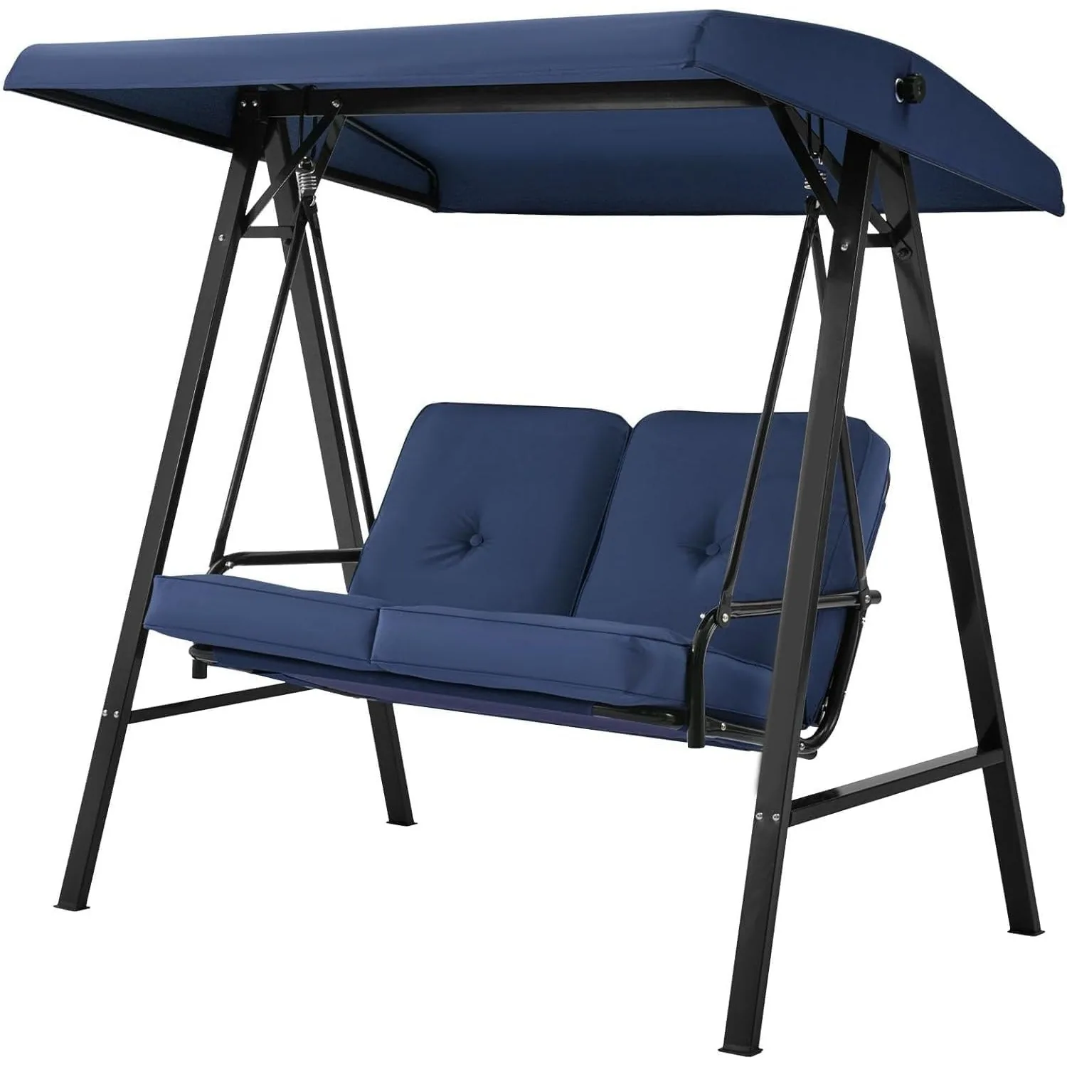 YODOLLA Patio Swing Chair 2-Seat for Adult, Blue — view 2